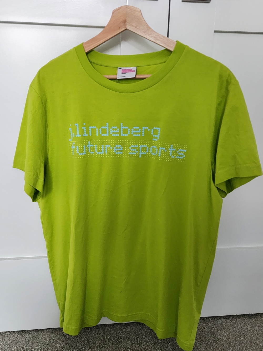 J.Lindeberg Lime Green 'Future Sports' T-Shirt in XL
